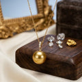 【Classipearls Unique design】South sea water golden Pearl, size 11-12mm, flawless surface, all round, set with 18k gold clasp, paired with an S925 necklace
