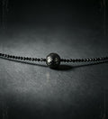 11-12mm Tahitian Dragonscale Black Spinel Necklace