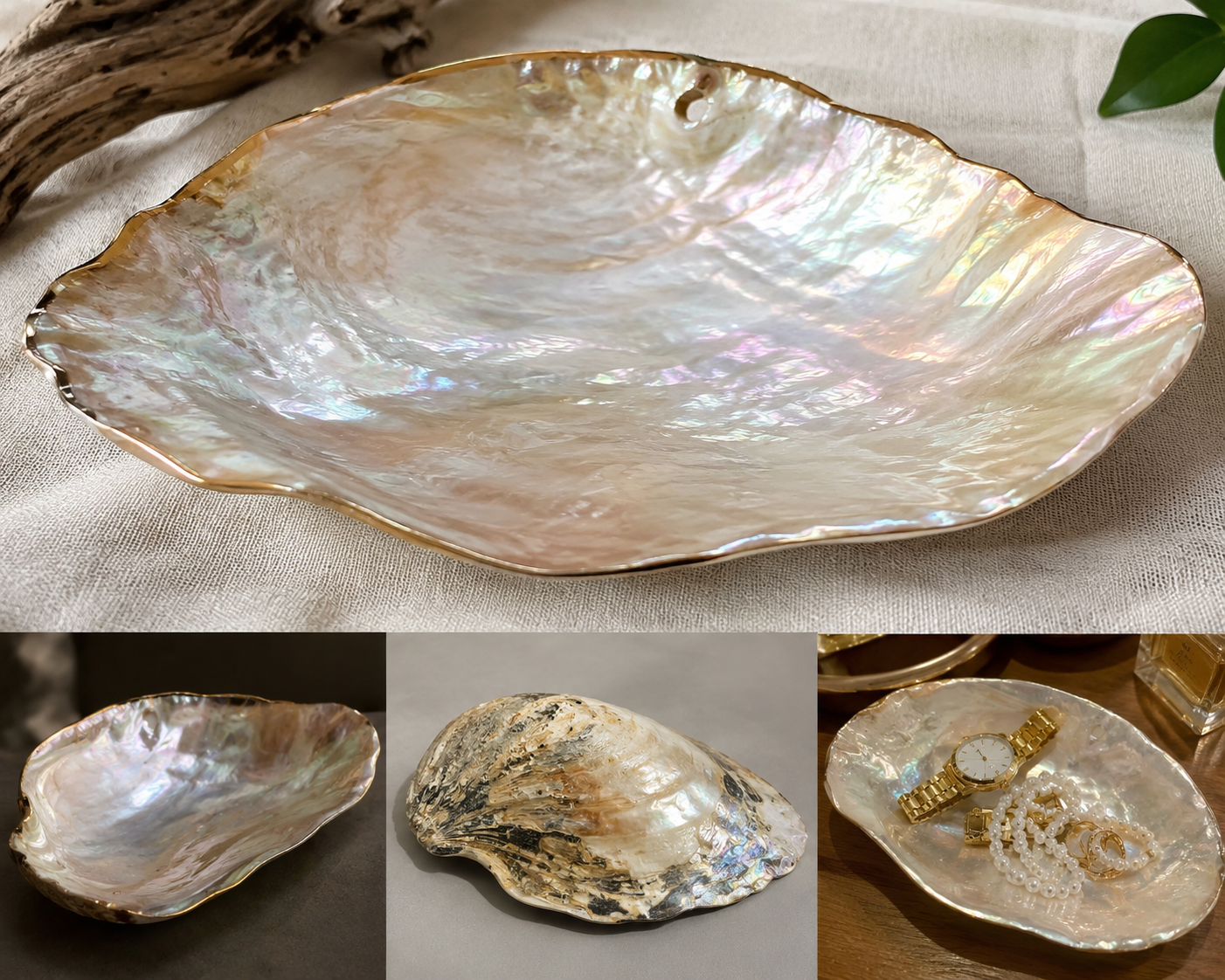 On-site customization / Ready-made purchase – Shell-crafted plates