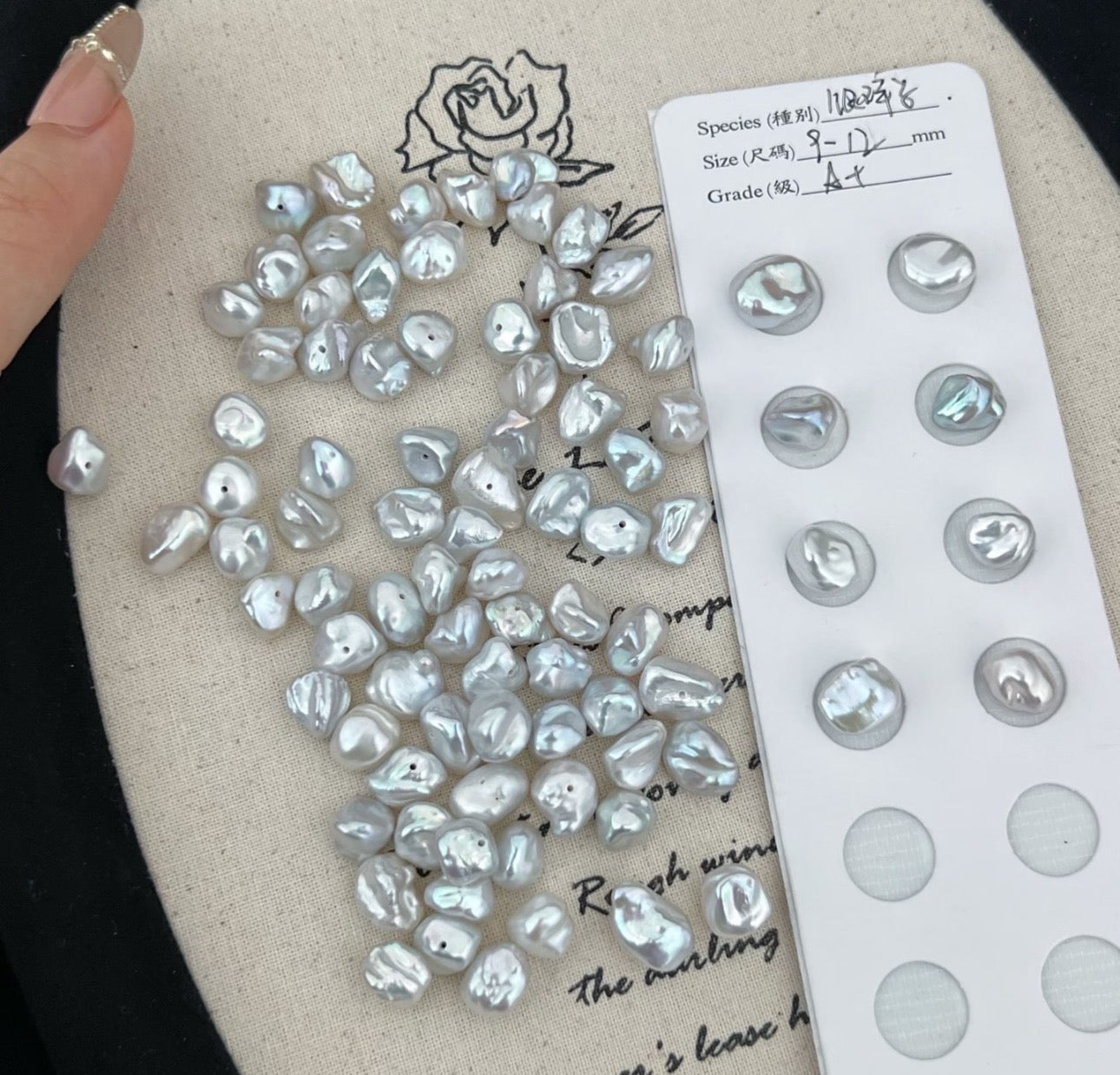 【Live Opening】 “broken silver”baroque pearls-Freshwater KeShi