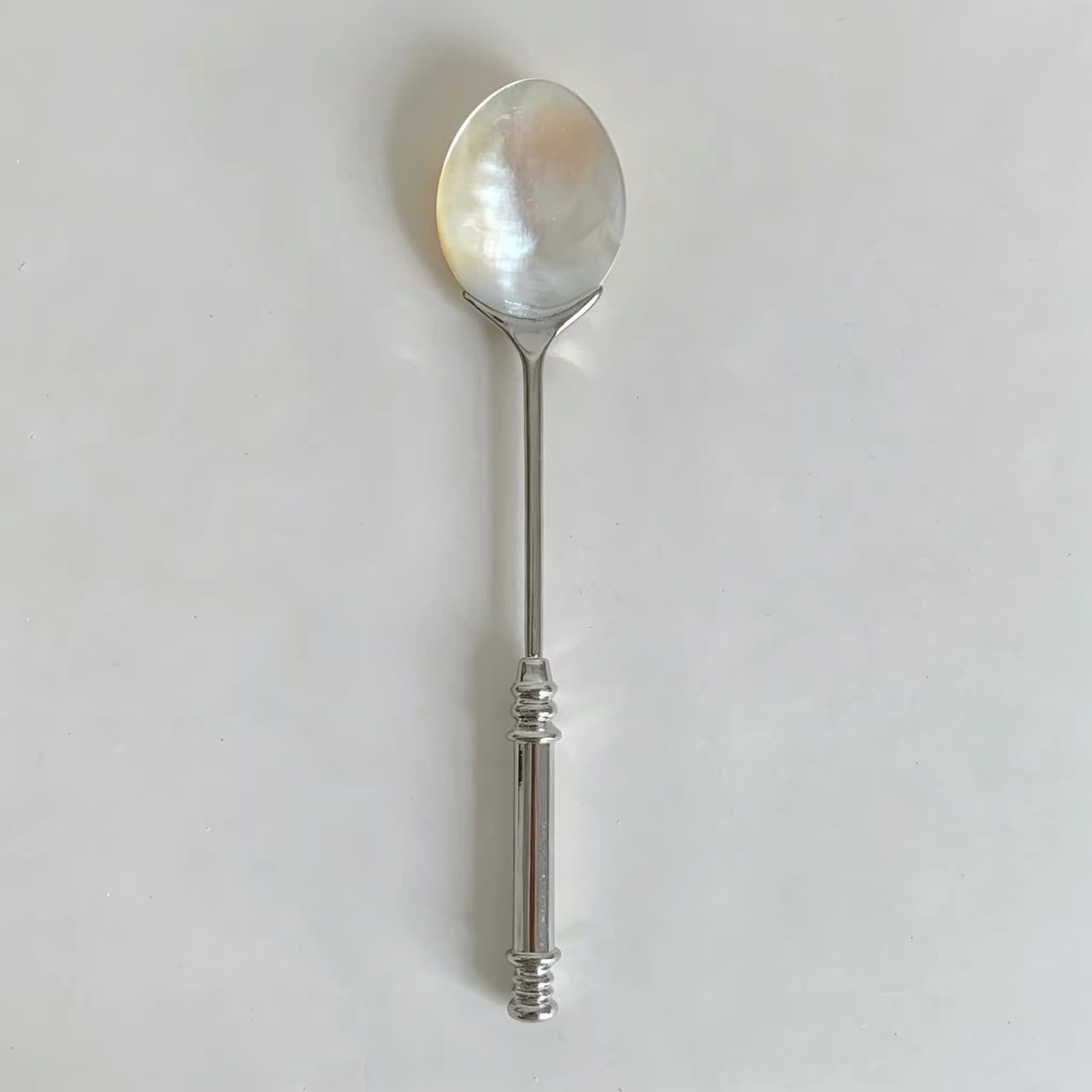 ClassiPearls Original Design Natural Caviar Shell Fork and Spoon