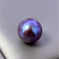 [Live Opening]Grape Purple Eddison Pearls Oyster(about 10-15mm but deep rare colour )